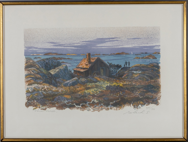 ROLAND SVENSSON (1910-2003), färglitografi, signerad och numrerad 345/360