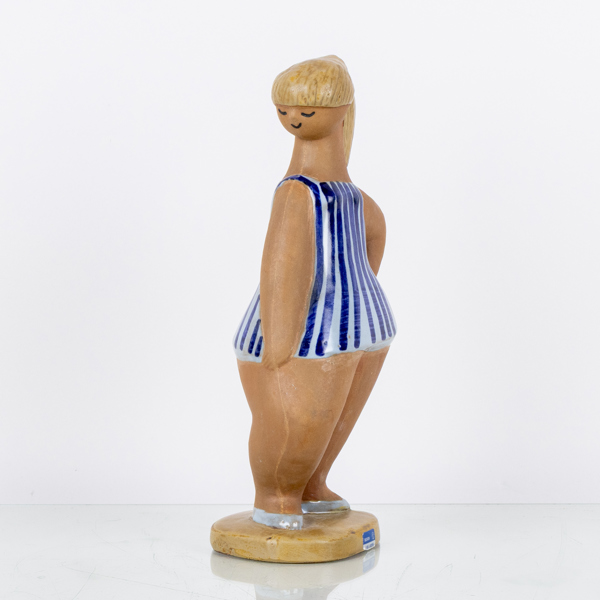 LISA LARSON, figur, "Dora", stengods, Gustavsberg, signerad