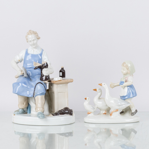 FIGURINER, 2 st, porslin, Tyskland, 1900-tal