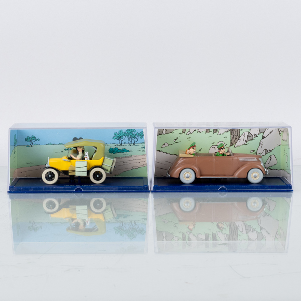 LEKSAKSBILAR, 2 st, Tintin, Hergé-Moulinsart