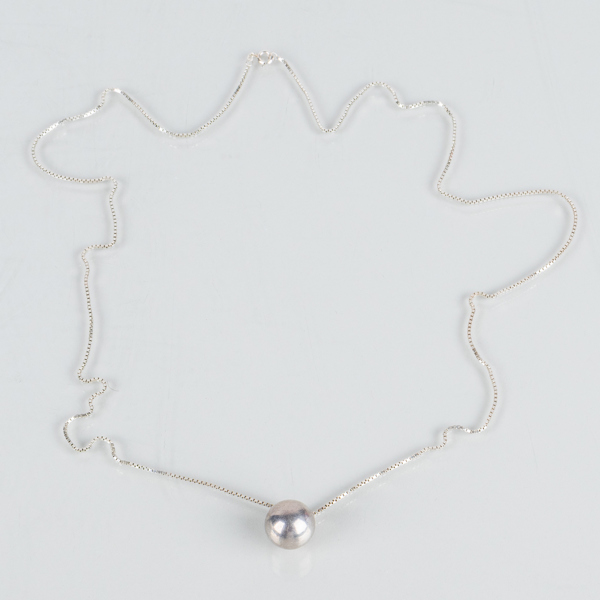 HALSKEDJA MED HÄNGE, silver, 1900-tal