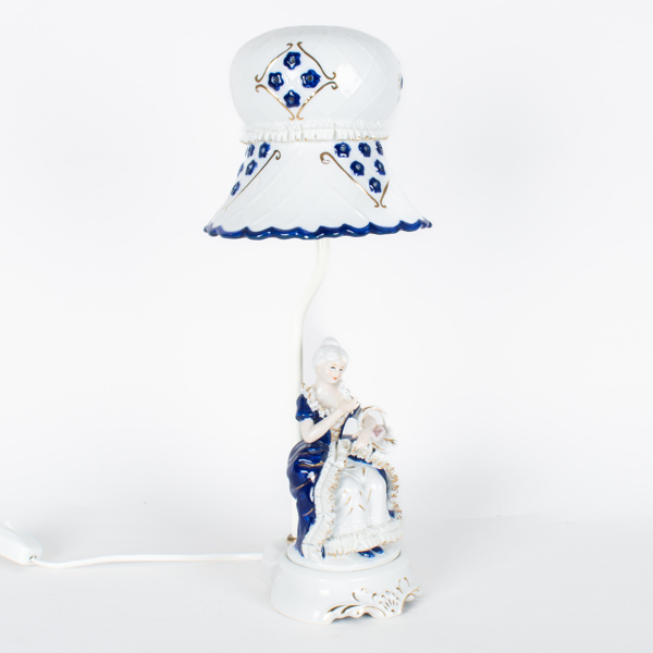 BORDSLAMPA, porslin, Royal Heidelberg, 1900-talets mitt