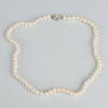 PÄRLCOLLIER, odlade pärlor, silverlås, 1900-talets andra hälft