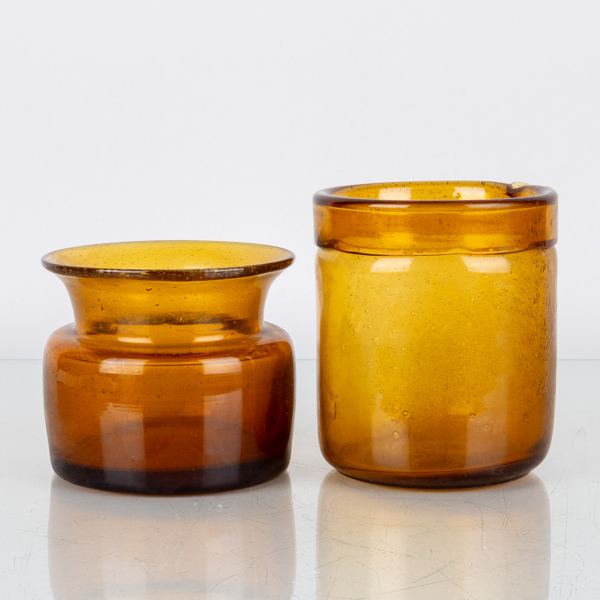 ERIK HÖGLUND, 2 st skålar, glas, Boda, 1900-talets andra hälft