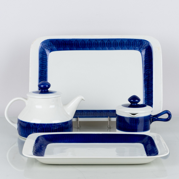 HERTHA BENGTSSON, 4 del, porslin, "Koka Blå", Rörstrand, 1900-talets andra hälft