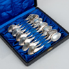 KAFFESKEDAR, 12 st, silver, 1900-talets första hälft