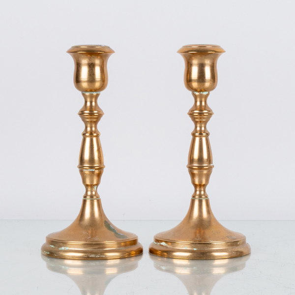 LJUSSTAKAR, 1 par, malm, "Monsas", Bersbo, 1974