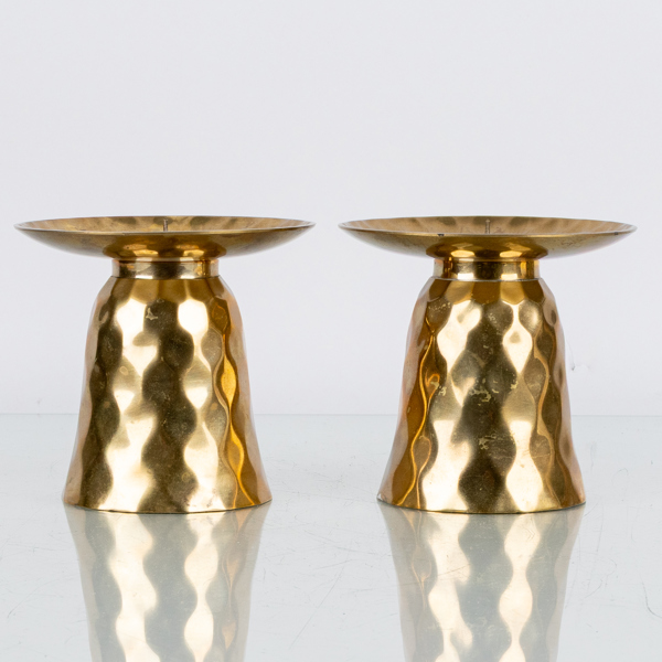 LJUSSTAKAR, 1 par, mässing, 1900-/2000-tal