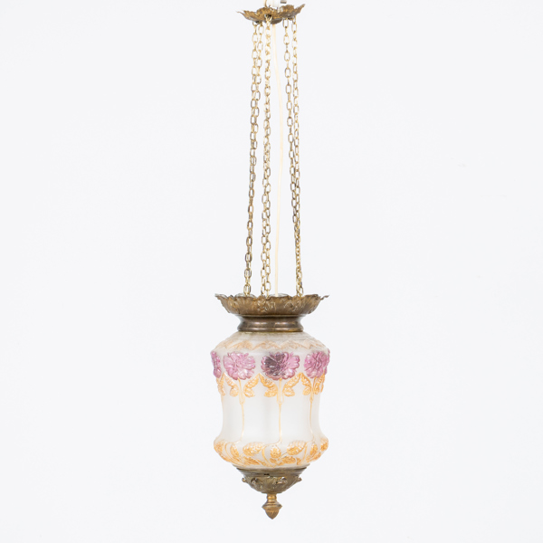 MÅNSKENSAMPEL, glas, 1800-/1900-tal