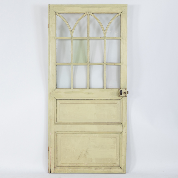 DÖRR, ytterdörr, med glas, 1800-tal