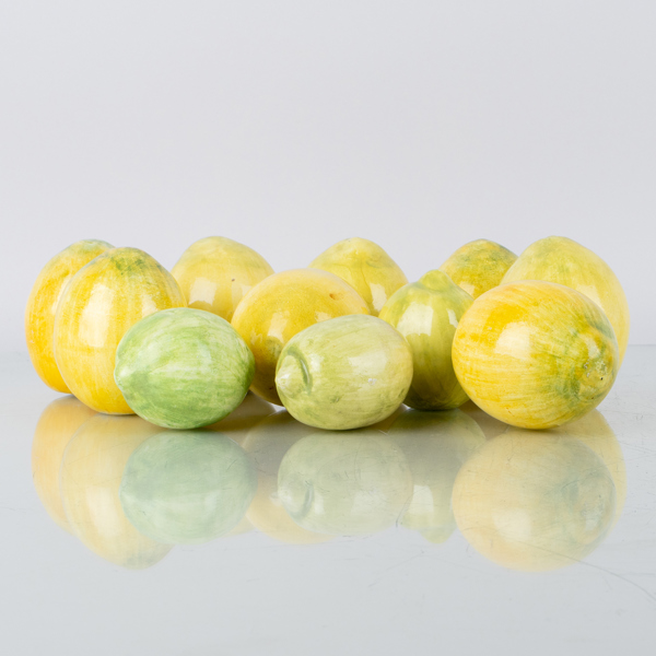 DEKORATIONER, 12 st, keramik, 1900-tal