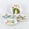 VILLEROY & BOCH, 8 st (6+2) tallrikar, porslin, "Botanical fruit", 1900-talets andra hälft