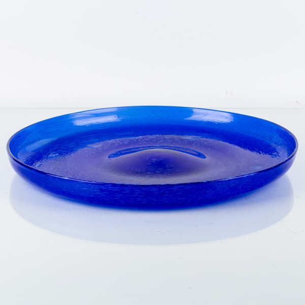 ERIK HÖGLUND, skålfat, glas, Boda, osignerat