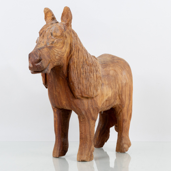 SKULPTUR, trä, signerad K-G, 1900-tal