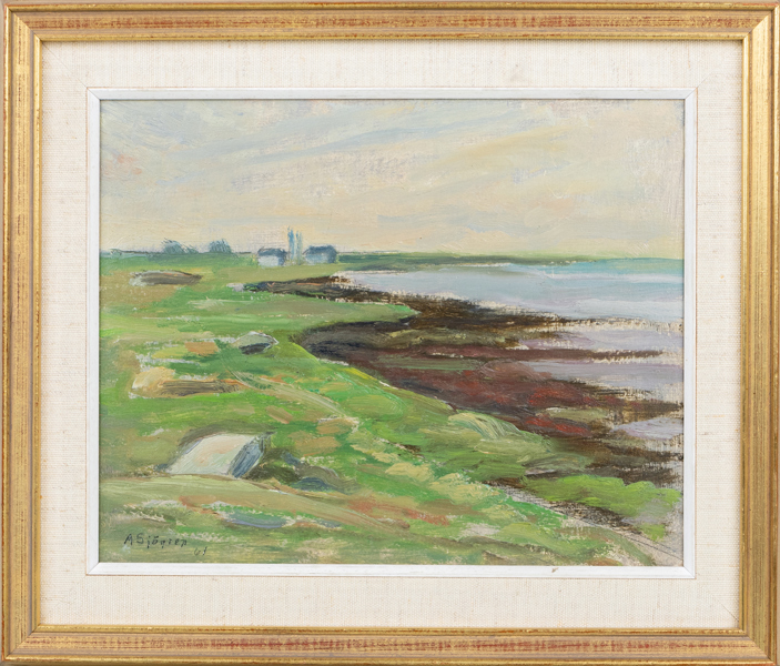 AXEL SJÖGREN (1899-1981), olja på pannå, signerad och daterad -61
