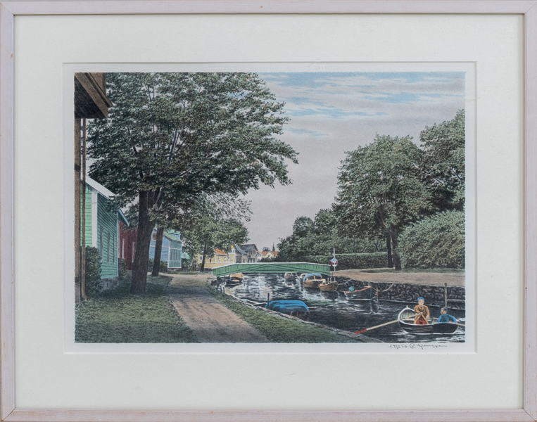 REINHOLD LJUNGGREN (1920-2006), färglitografi, signerad och numrerad 28/250