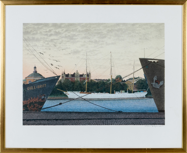 REINHOLD LJUNGGREN (1920-2006), färglitografi, signerad och numrerad 305/310