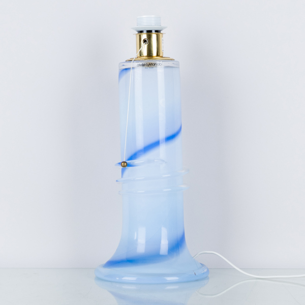 HANNELORE DREUTLER, bordslampa, glas, Ateljé Lyktan, Studio Åhus, 1990