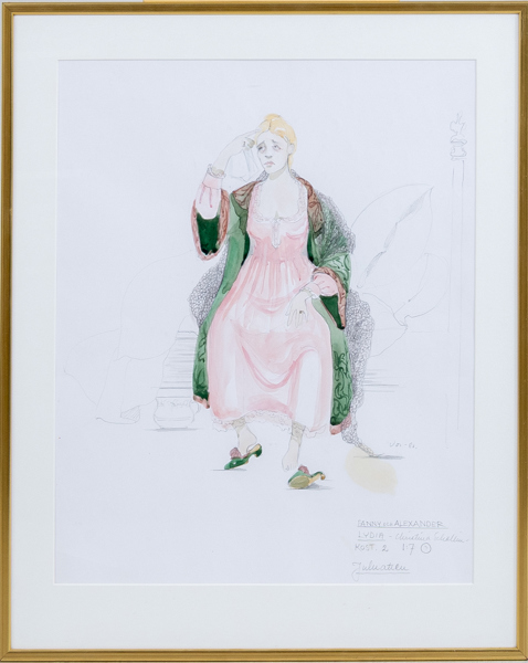 OIDENTIFIERAD KONSTNÄR, blandteknik, signerad och daterad -81