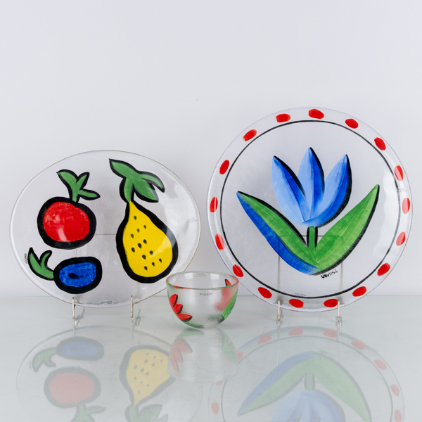 ULRICA HYDMAN-VALLIEN, 3 del, glas, Kosta Boda, signerade