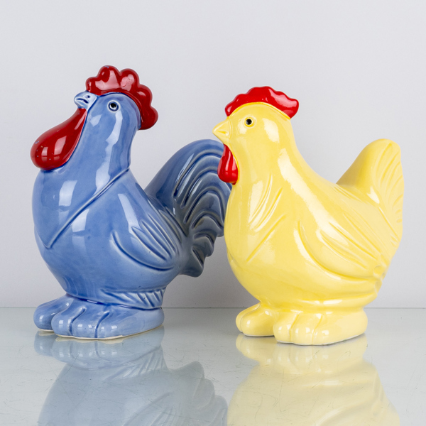 ROLF BERG, 2 st, figurer, porslin, Torshälla, 1900-talets slut