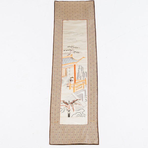 SIDENBRODERI, ostindisk, 1900-tal