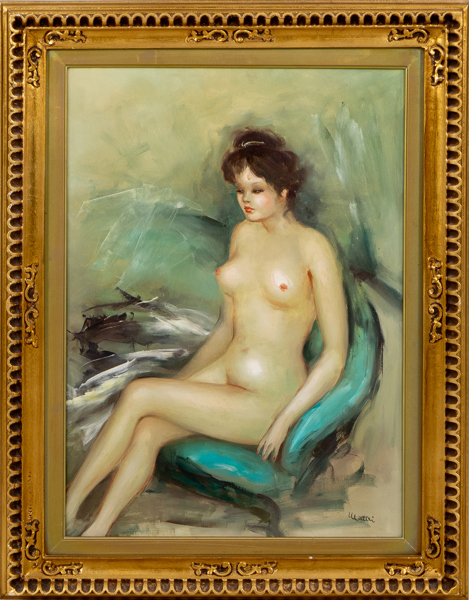 OIDENTIFIERAD KONSTNÄR, olja på duk, signerad