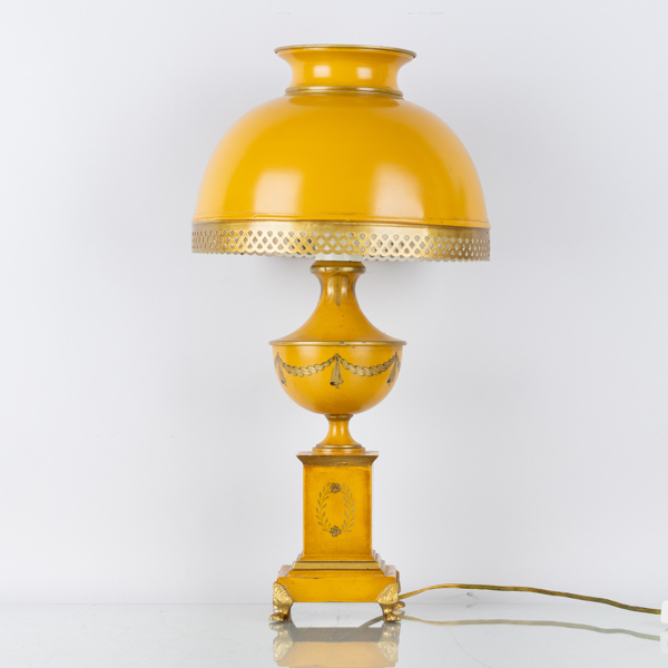 BORDSLAMPA, plåt, 1900-talets första hälft 