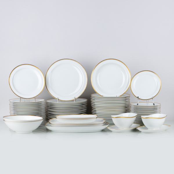 MATSERVIS, 78 del, för 16 pers, Krautheim, Bavaria, 1900-talets mitt