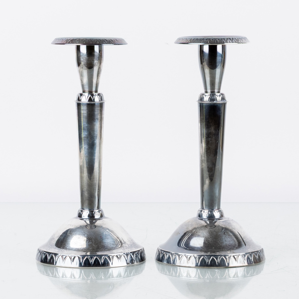 LJUSSTAKAR, 1 par, silver, Tesi, 1965, tot vikt ca 645 g