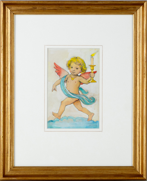 HELGE ARTELIUS (1895-1989), blandteknik, signerad