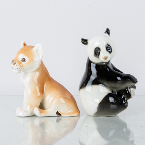 FIGURINER, 2 st, porslin, Lomonosov, USSR, 1900-tal