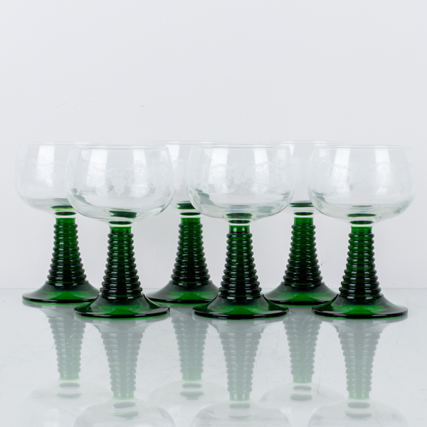  REMMARE, 6 st, glas, Luminarc, Frankrike, 1900-tal