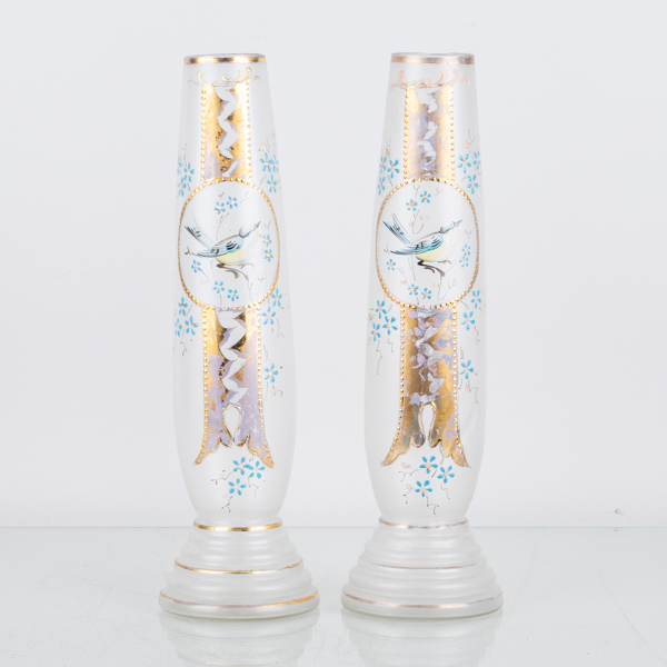 VASER, 1 par, flussglas, 1800-/1900-tal