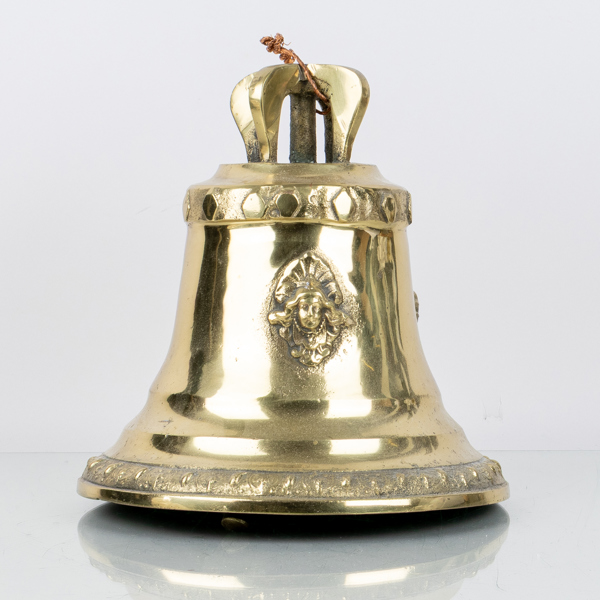 VÄLLINGKLOCKA, mässing, Skultuna Messingsbruk, 1800-tal, större modell