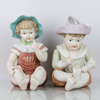 FIGURER, 2 st, biskviporslin, 1900-tal, större modell