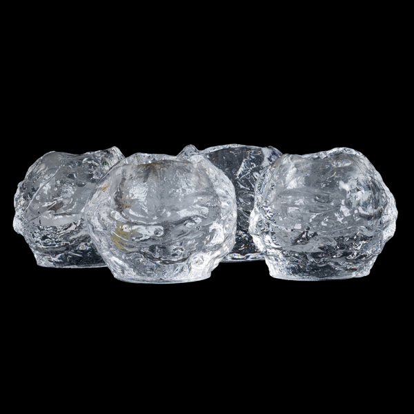 ANN WÄRFF, 4 ljuslyktor, "Snöboll", Kosta Boda