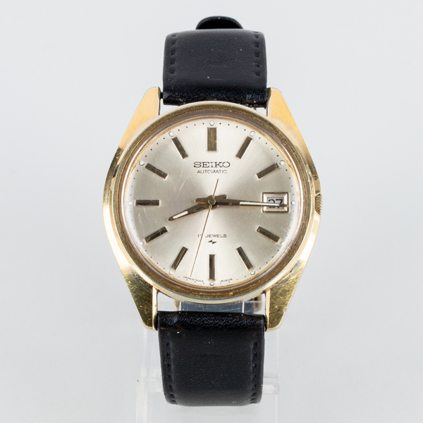 HERRARMBANDSUR, Seiko, guld på stål, 1900-talets andra hälft