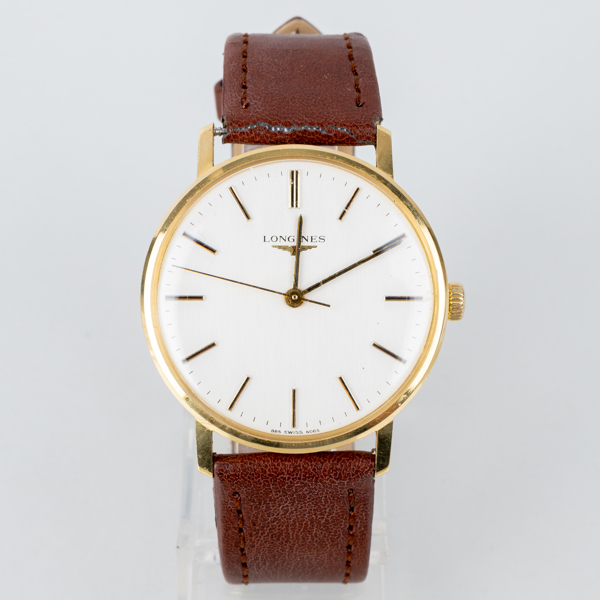 LONGINES, herrarmbandsur, 18k guld, 1980-tal
