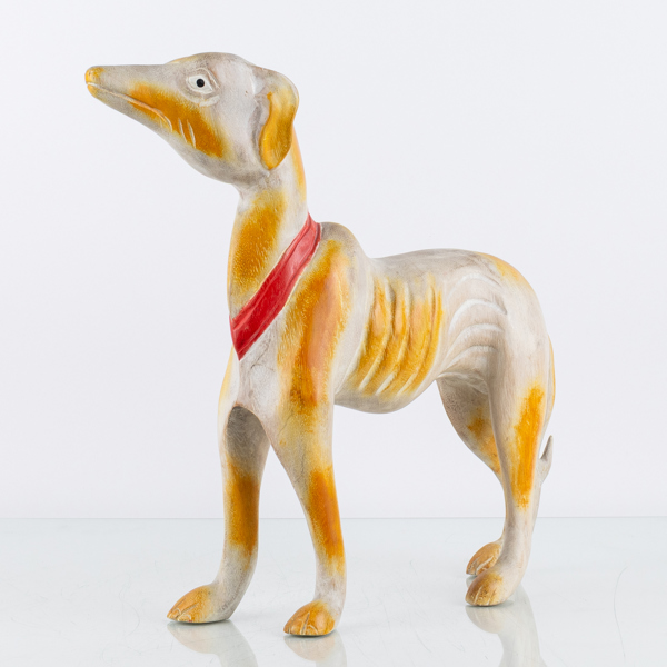 SKULPTUR, målat trä, orientalisk, 1900-tal