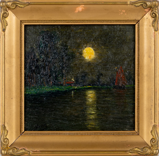 ROMAIN STEPPE (1859–1927), olja på pannå, signerad