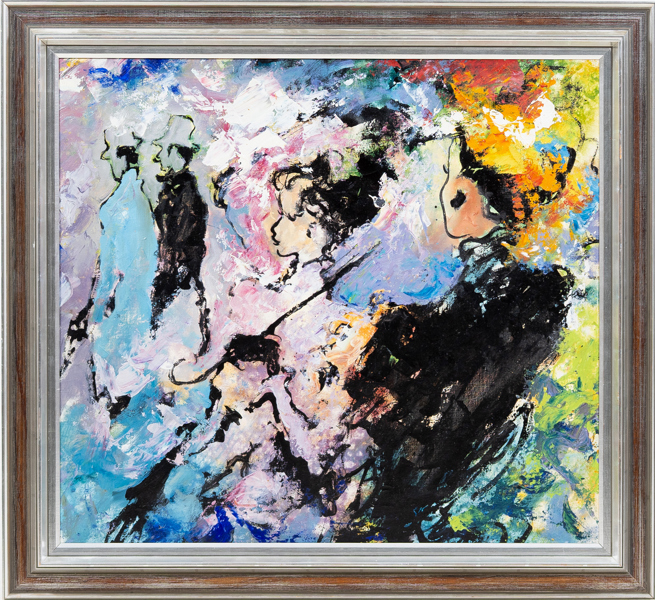 OKÄND KONSTNÄR, olja på duk, osignerad