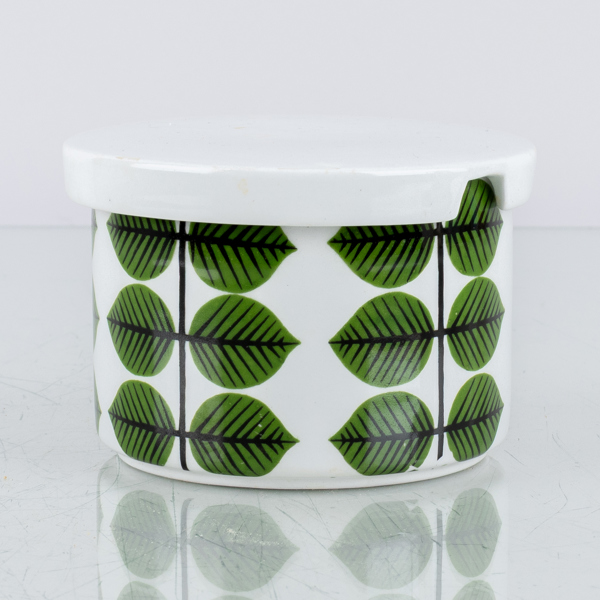 STIG LINDBERG, marmeladburk med lock, porslin, "Berså", Gustavsberg