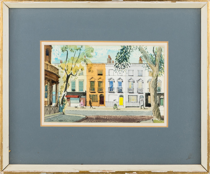 ALLAN BALLANTYNE (född ?), blandteknik, signerad och daterad 1955