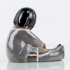 VICKE LINDSTRAND, figur, stengods, "Eskimå", Upsala Ekeby