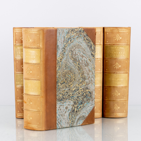 VIKTOR RYDBERG, bokband 6 vol, Albert Bonniers förlag, Stockholm 1918