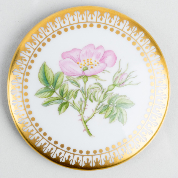 HANDSPEGEL, porslin, "Flora Danica", Royal Copenhagen, Danmark