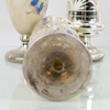 VASER,  3 st, glas, sk fattigmanssilver, 1800-tal