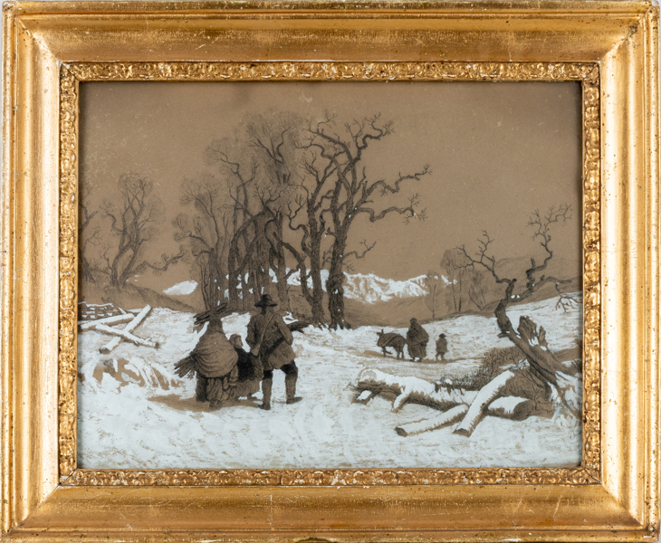 OIDENTIFIERAD KONSTNÄR, blandteknik, signerad