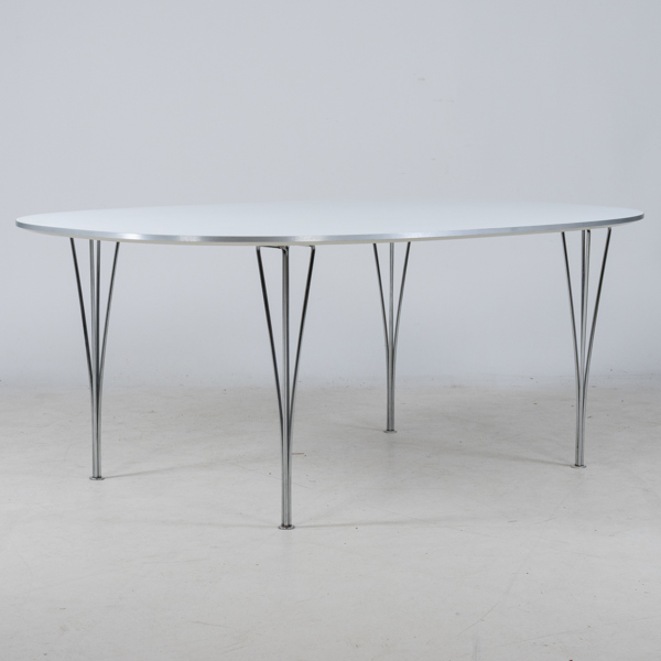 BRUNO MATHSSON OCH PIET HEIN, matbord, "Superellips", Fritz Hansen, Danmark, 2021